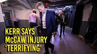 Kerr says McCaws injury was terrifying to see [upl. by Draned]