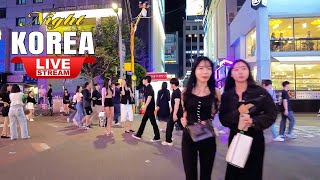 Live Korea Travel  Walking tour Gangnam Night street  Explore Korea nightlife  Korea tour Live 강남 [upl. by Varden402]