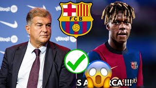 NIKO WILLIAM AU BARÇA LA CONFIRMATION DE LAPORTA 💥 UNE TRÈS BONNE NOUVELLE POUR GAVI CAMARA✅ [upl. by Zanahs565]