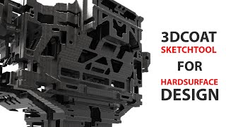 3D Coat Sketch Tool for Hardsurface Design [upl. by Eahcim]