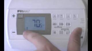 Filtrete 3M22 How to calibrate the thermostat [upl. by Onaivatco]