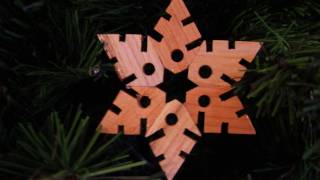 Wooden Christmas Snowflakes [upl. by Eipper]