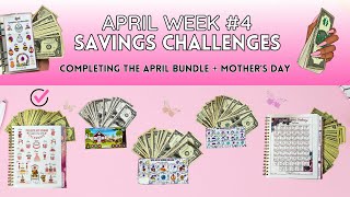 April Week 4 Savings Challenges  I Finished Mothers Day Savings  Free Weekly Savings Challenge [upl. by Opiuuk]