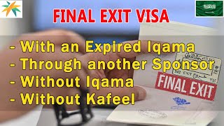 How to Request Final Exit Visa in Saudi Arabia🇸🇦 with an Expired Iqama [upl. by Olimpia]