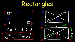 Rectangles  Properties of Parallelograms Special Quadrilaterals  Geometry [upl. by Netnerb]