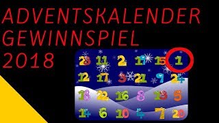 Türchen 1  Adventskalender Gewinnspiel 2018  24 gute Taten [upl. by Ydoow253]