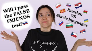 FALSE FRIENDS Russian vs Slavic languages will I pass the test [upl. by Nirmak]