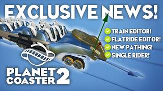 Planet Coaster 2  GAMEPLAY EXLUSIVE INFO  Scaling Train Editor and more [upl. by Sorci67]