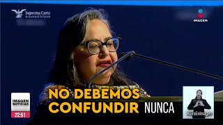 No debemos confundir diálogo entre poderes del Estado con subordinación del PJ Norma Piña  Ciro [upl. by Ahsasal]