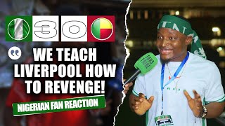 NIGERIA 30 BENIN REPUBLIC Godfrey  NIGERIAN FAN REACTION 2025 AFCON Qualifiers HIGHLIGHTS 2324 [upl. by Spillar]