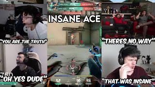 Valorant Streamers amp Pros React to NRG Mada Insane ACE Against Sentinels [upl. by Mcroberts]