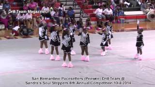 San Bernardino Pacesetters Peewee Drill Team  Sandras Soul Steppers 6th Annual Competition [upl. by Ajnotal]