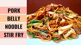 Garlic Pork Noodle Stir Fry [upl. by Miki]