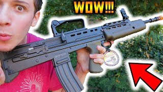 GampG L85 A2 ETU EBB Review and Shooting Test  Best Airsoft L85 [upl. by Nhtanhoj]