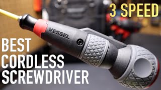 Vessel Electric Ball Grip Screwdriver  3 Speed  220USBP1 [upl. by Notsirhc]