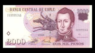 All Chilean Peso Banknotes  Banco Central de Chile  1975 to 2009 Issues [upl. by Norrahs855]