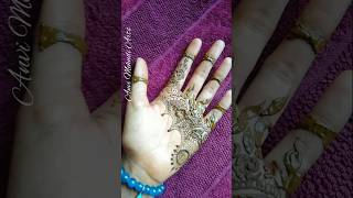 Easy Mehndi design 🌺🌹mehndi henna youtubeshorts shorts viral anvimehndiart70 [upl. by Aynna]