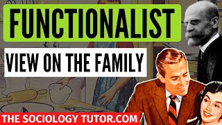 Functionalist view on family Sociology A Level [upl. by Bonny504]