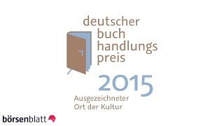 Deutscher Buchhandlungspreis 2015 in der Deutschen Bibliothek in Frankfurt [upl. by Ymmac]