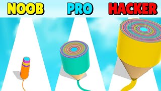 Wrapper Runner 3D  Noob vs Pro vs Hacker Walkthrough Trailer  Android Gameplay [upl. by Mclaughlin334]