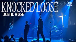 KNOCKED LOOSE  COUNTING WORMS  LIVE AT LOLYMPIA MONTREAL 2024 [upl. by Ennove725]