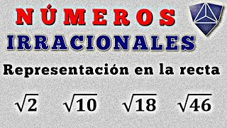 REPRESENTACIÓN DE NÚMEROS IRRACIONALES EN LA RECTA NUMÉRICA EJEMPLO 2 [upl. by Mcclenon]