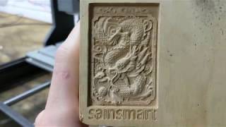 How to do Your First Engraving with the Sainsmart Genmitsu 3018 pro CNC and all Other Sainsmart CNCs [upl. by Aruasi]