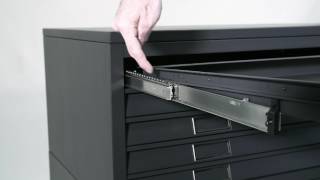 How to replace a drawer on a Bisley Plan File  by Bisley How To [upl. by Valenka]