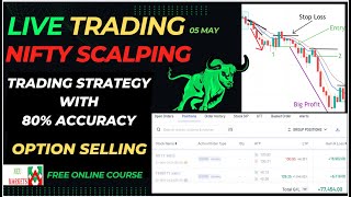 LIVE TRADING  Option Selling  Option Scalping  Low risk big profit trading strategy 05Nov [upl. by Llebpmac]