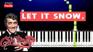 Let It Snow Let It Snow Let It Snow  Piano Tutorial FACILE [upl. by Sigismond749]