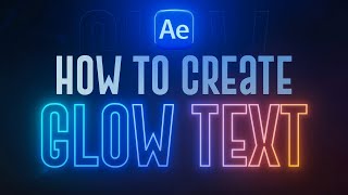 Glow Outline Text in After Effects Made EASY [upl. by Moira]