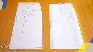 HOW TO DRAFT BASIC SKIRT PATTERNS  KIM DAVE [upl. by Lew]