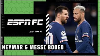 Why are PSG fans booing Messi amp Neymar  ESPN FC [upl. by Harms]