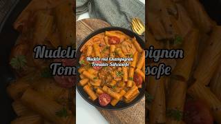 Nudeln mit Champignons amp TomatenSahnesoße [upl. by Atiraj]