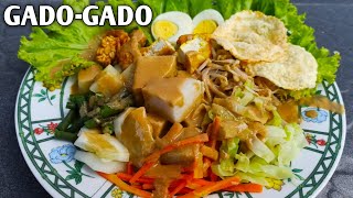 RESEP GADOGADO YANG ENAK LENGKAP DENGAN BUMBU KACANGNYA [upl. by Aihtennek342]