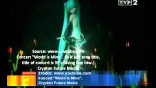 Hatsune Miku in Polish Televion TVP2 [upl. by Uball]