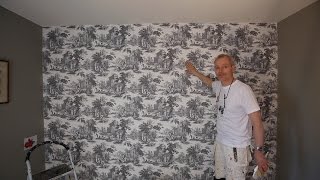 How to wallpaper a feature wall [upl. by Eleinad]