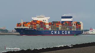 CMA CGM CARL ANTOINE  IMO 9729087  4K [upl. by Ieluuk635]