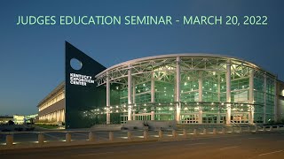 Judges Education Seminar  March 20th 2022 [upl. by Deerdre]