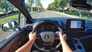 2022 Toyota Sienna XLE Woodland Edition POV Test Drive 3D AudioASMR [upl. by Navy]