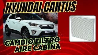 HYUNDAI CANTUS 2018 COMO REEMPLAZAR FILTRO AIRE CABINA [upl. by Otrevire819]