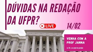 Correção da redação da UFPR 2022 [upl. by Avehsile]