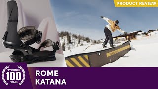 Rome Katana 2023 Snowboard Binding Review [upl. by Uranie]