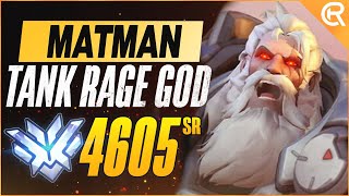 BEST OF MATMAN  TANK RAGE GOD  Overwatch Matman909 Montage [upl. by Namyl]