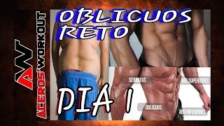 DIA 1 RETO OBLICUOS CIRUGIA EN CASA PARA MARCAR ABDOMINALESOBLICUOSMARCAR LA V Y REDUCIR CINTURA [upl. by Akenet]