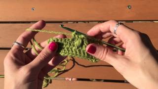 Leaf Stitch Crochet Tutorial [upl. by Anam]