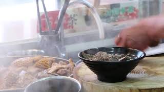 Abomasum Beef Tripe Rice Noodles Soup 手切 牛沙瓜 肚 湯米粉 stomach chamber 4 Reed tripe [upl. by Ahsian122]