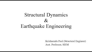 Lecture6Response due to general loading by Duhamels Integral [upl. by Rebor]