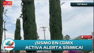 Sismo en la CDMX se Activa la Alerta Sísmica Temblor 2 de Agosto 2024 [upl. by Acinemod]