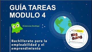 Bachillerato para la empleabilidad y el emprendimiento  Guía Duolingo  Tareas 1 2 y 3 [upl. by Abert]